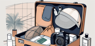 The Ultimate Travel Packing List An open suitcase filled with various travel essentials like clothes