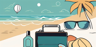 Planning the Perfect Family Vacation A packed suitcase with various vacation essentials such as a beach ball