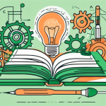 The Importance of Lifelong Learning An open book with various symbols like a light bulb