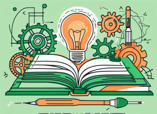 The Importance of Lifelong Learning An open book with various symbols like a light bulb