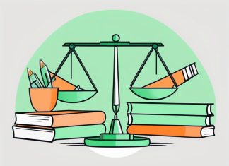 Balancing School and Work A balanced scale
