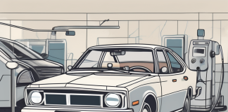 Buying a Used Car: Essential Considerations A used car with a magnifying glass hovering over it