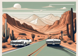 Top 10 Road Trips in the USA A scenic route with various iconic american landscapes