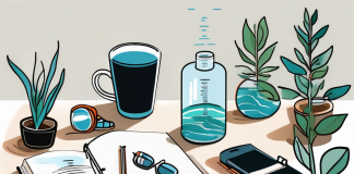 Productive Habits You Should Incorporate into Your Daily Lives Various symbolic objects such as a rising sun (representing an early start)