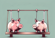 Why It’s Important to Talk About Money with Your Partner Two piggy banks sitting together on a seesaw