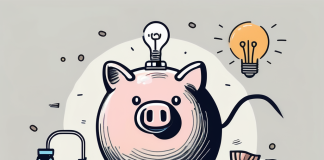 Smart Ways to Save Money on Everyday Expenses A piggy bank surrounded by everyday items like a grocery bag