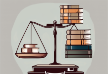 Continuing Education: How to Balance Learning with a Full-Time Job A balanced scale with books on one side and a briefcase on the other