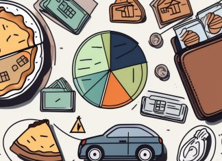 Creating a Personal Budget: A Step-by-Step Guide A wallet with different compartments each containing various symbols representing different categories of expenses such as a house for rent