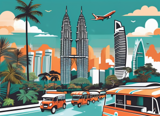 Top Budget-Friendly Destinations in Southeast Asia A vibrant collage of iconic landmarks from southeast asia such as the petronas towers
