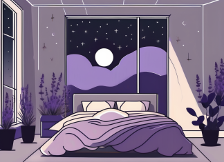 Why Eight Hours of Sleep is Essential for Mental Health A serene bedroom scene at night with a moonlit window