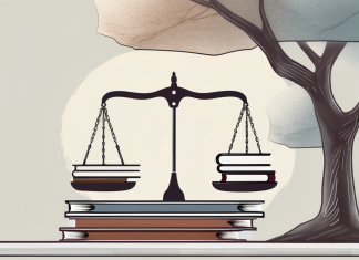 Returning to College as an Adult: How to Balance Work and Study A balancing scale with books symbolizing study on one side and a briefcase symbolizing work on the other