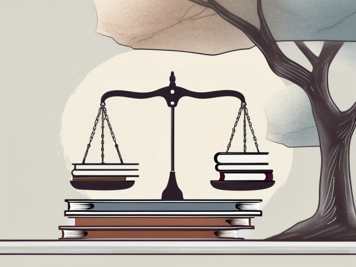 Returning to College as an Adult: How to Balance Work and Study A balancing scale with books symbolizing study on one side and a briefcase symbolizing work on the other