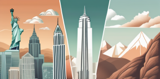 Best Weekend Getaways Near Major US Cities A collage of iconic landmarks from major us cities