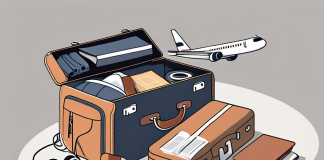First-Time Flying: What to Expect and How to Prepare A suitcase open with travel essentials like passport
