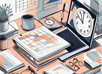 How to Create a Study Schedule That Works A detailed calendar with various study elements like books